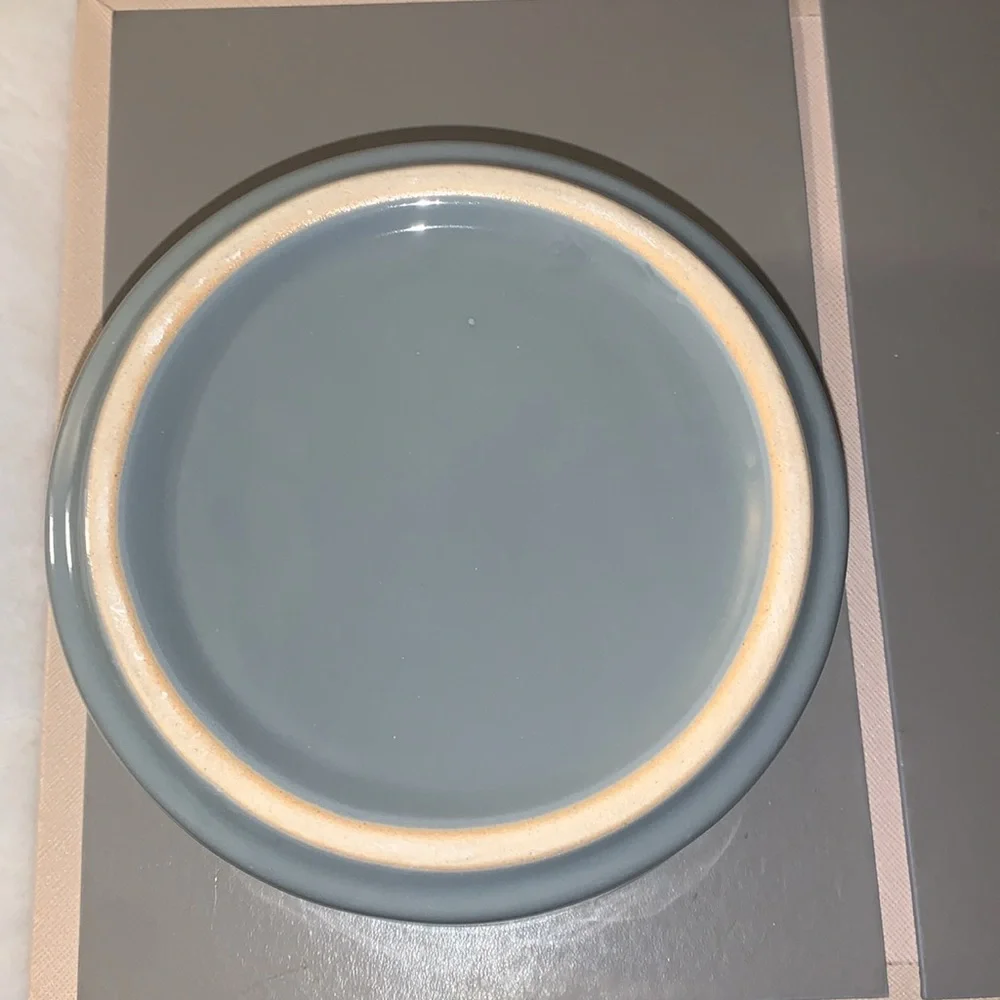🇺🇸 Set of 2 Gray Ceramic Pet Bowls ( EAT, DRINK) NIB